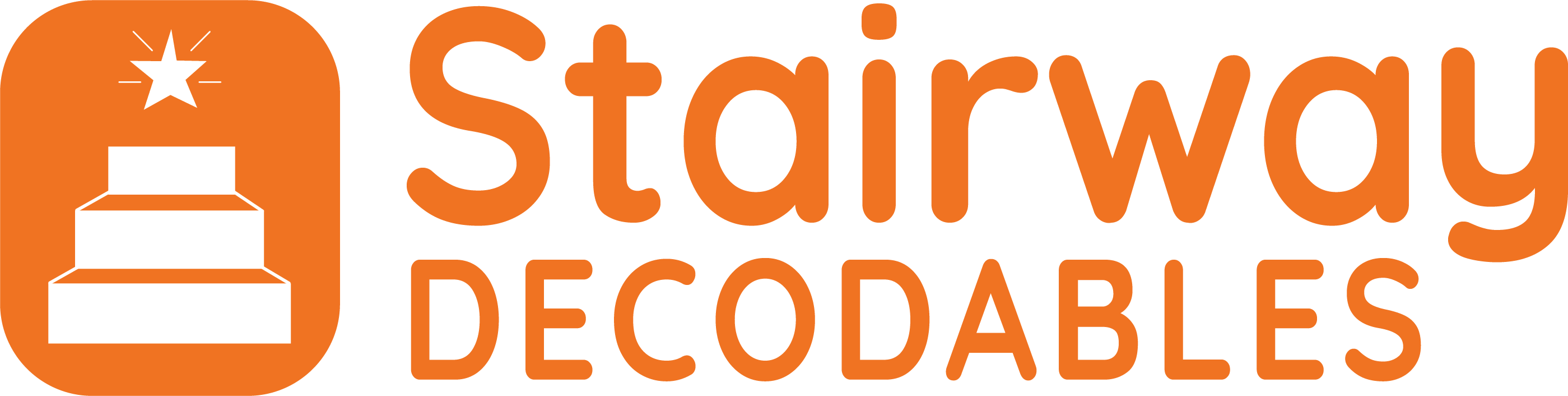 Orange Stairway Decodables logo