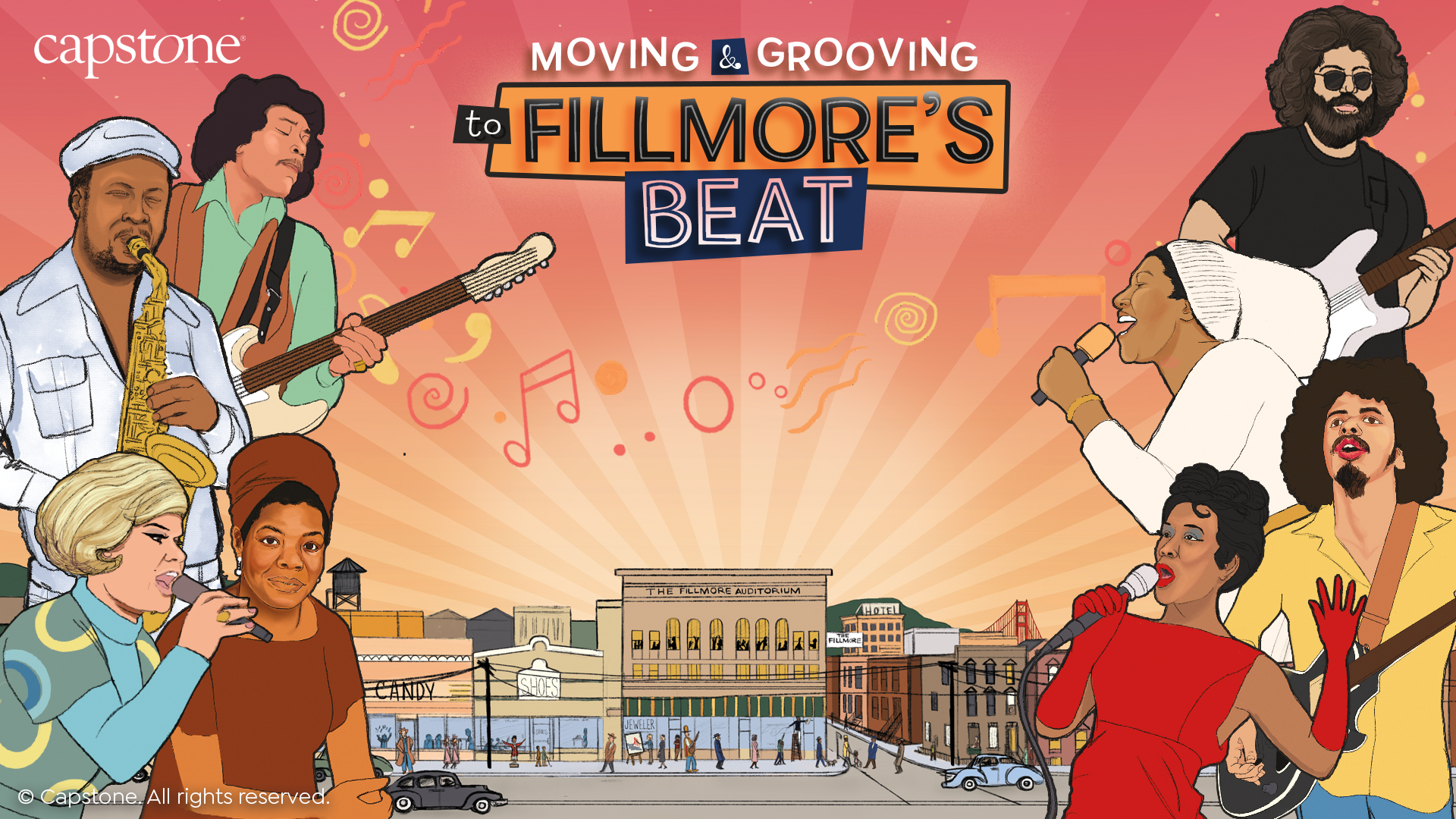Moving and Grooving to Fillmore's Beat Zoom Background
